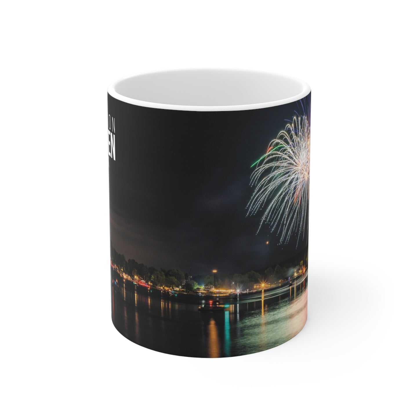 Fair Haven 4th of July Fireworks Mug - 11oz Photo Coffee Cup