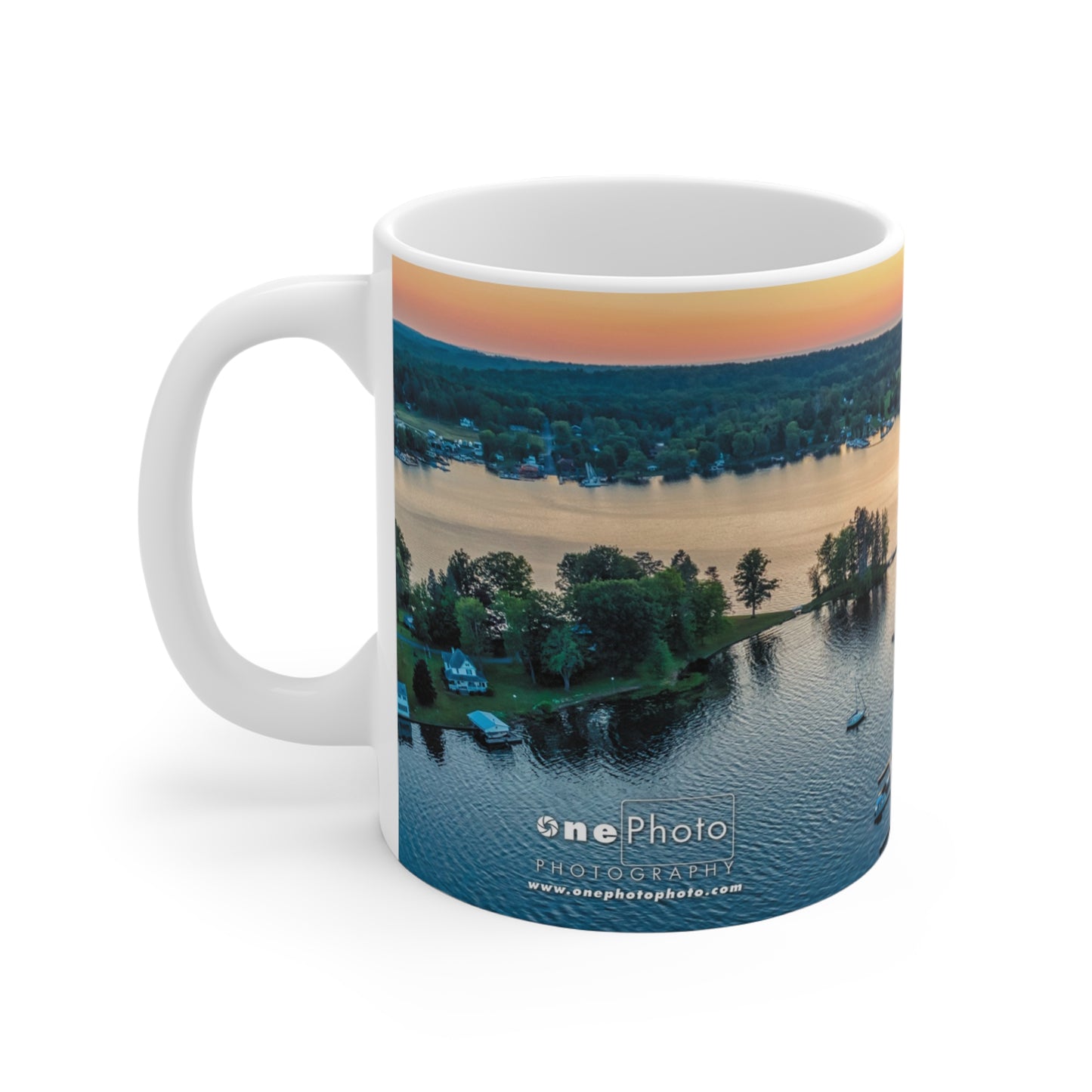 onePhoto Eldredge Point Bay View Mug - 11oz Nature Photography Coffee Cup