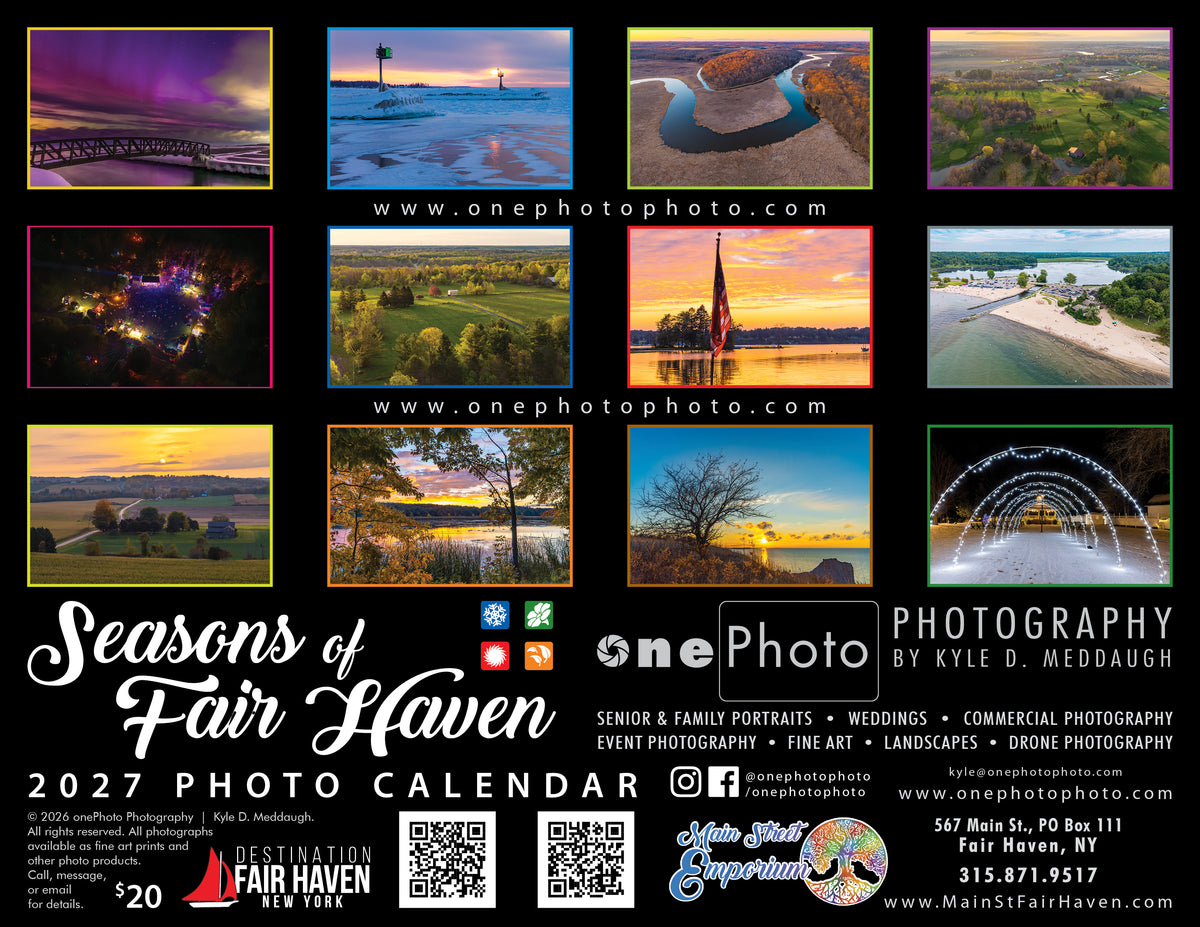 2027 onePhoto Seasons of Fair Haven photo calendar