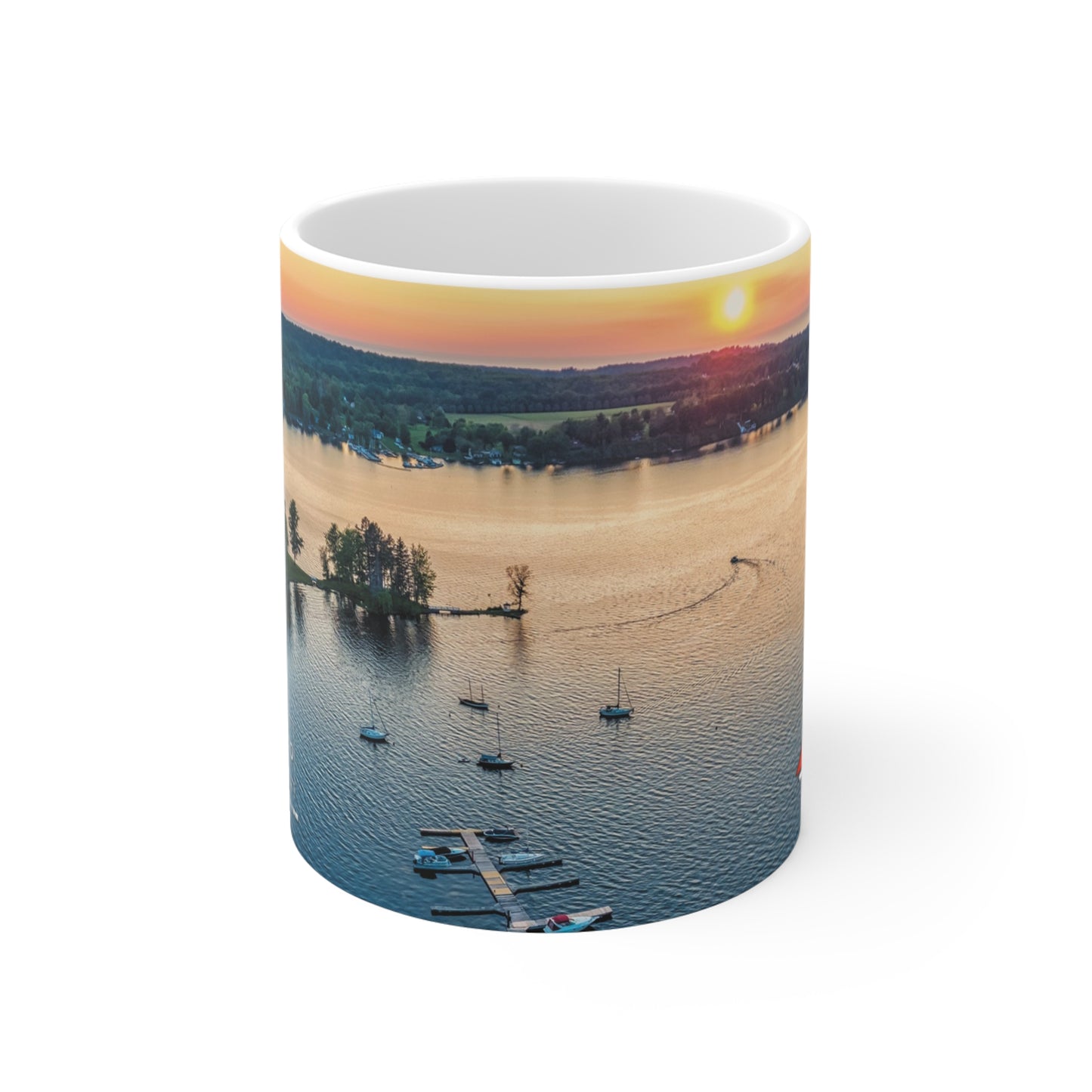 onePhoto Eldredge Point Bay View Mug - 11oz Nature Photography Coffee Cup