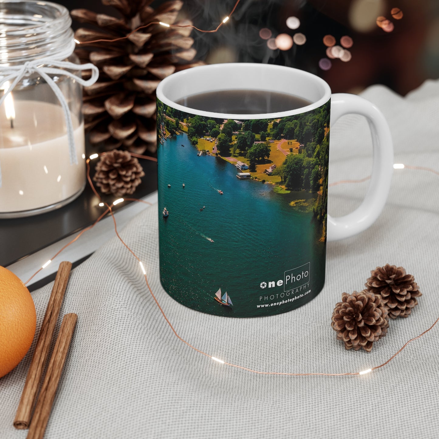 onePhoto Fair Haven Vought's Cove 11oz Mug - Perfect for Coffee Lovers & Travel Enthusiasts