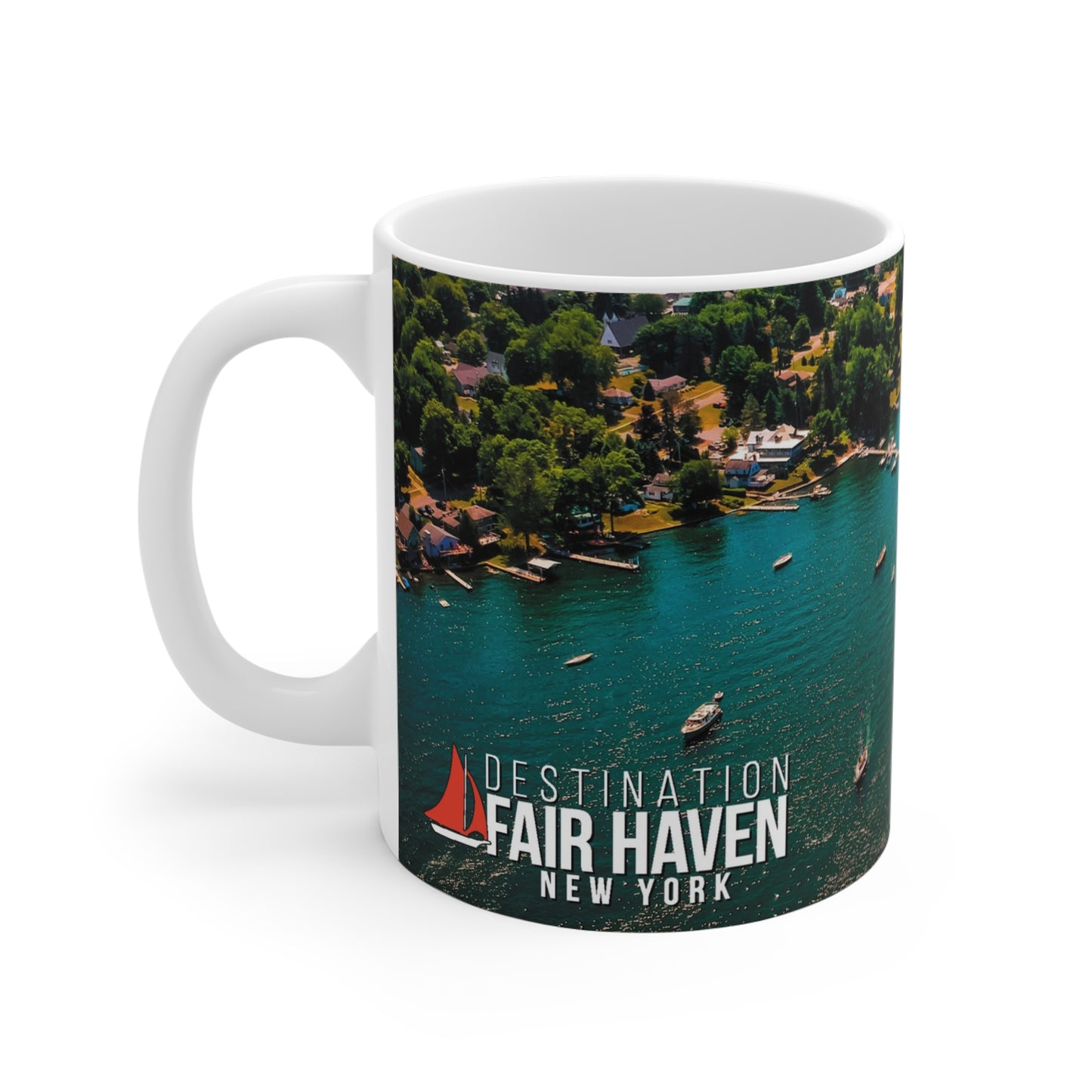 onePhoto Fair Haven Vought's Cove 11oz Mug - Perfect for Coffee Lovers & Travel Enthusiasts