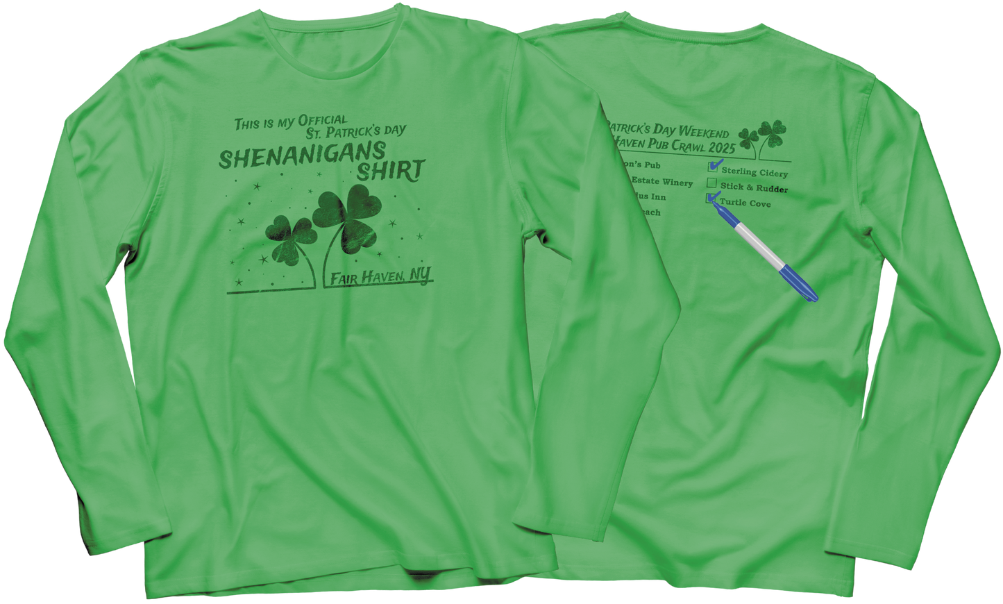 2025 St. Patrick's Day Weekend Pub Crawl T-Shirt