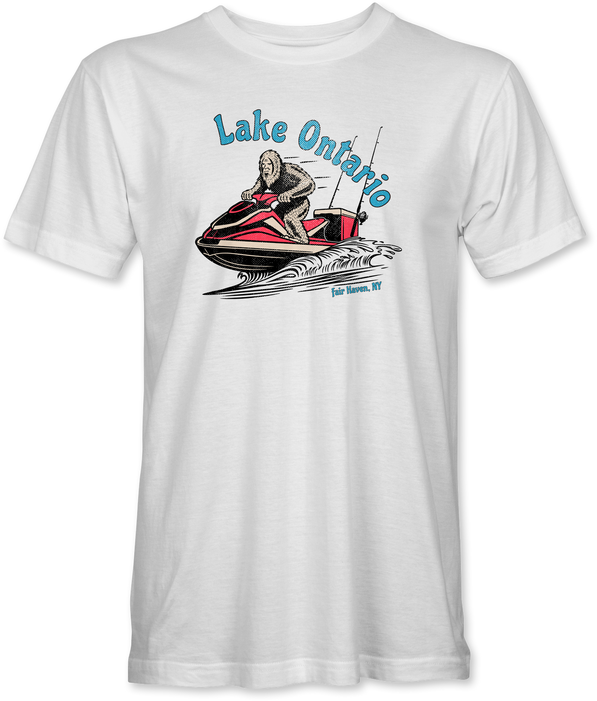 Lake Ontario Jet-Skiing Bigfoot Tee