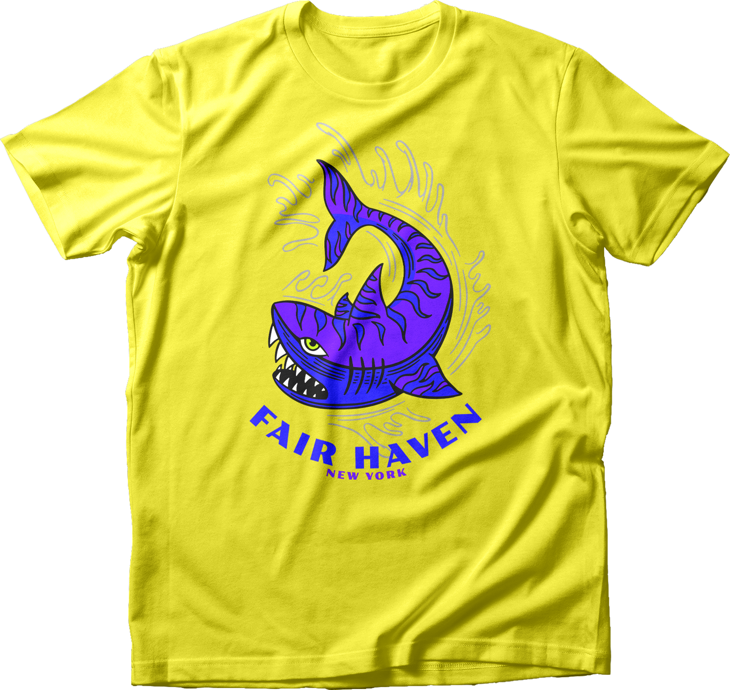Fair Haven, NY Blue Tiger Shark T-Shirt