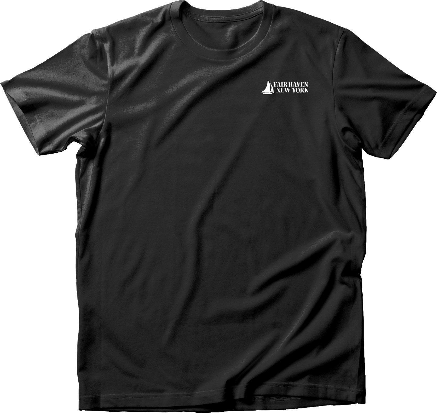 Fair Haven Sailboat small in White T-Shirt
