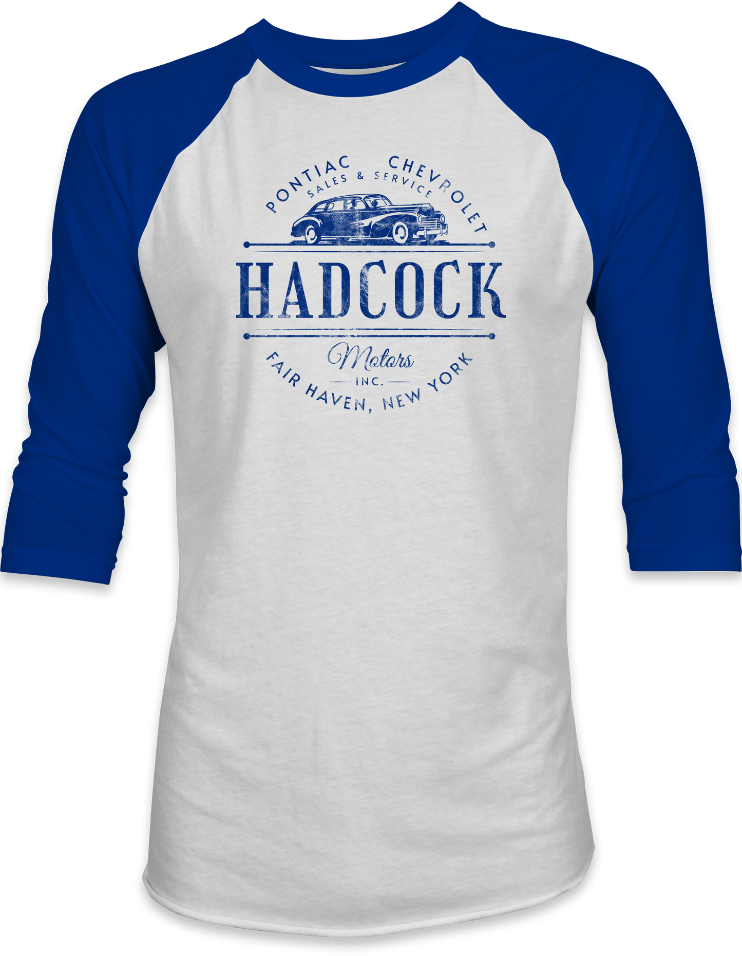 Hadcock Motors 3/4-Sleeve Baseball Shirt
