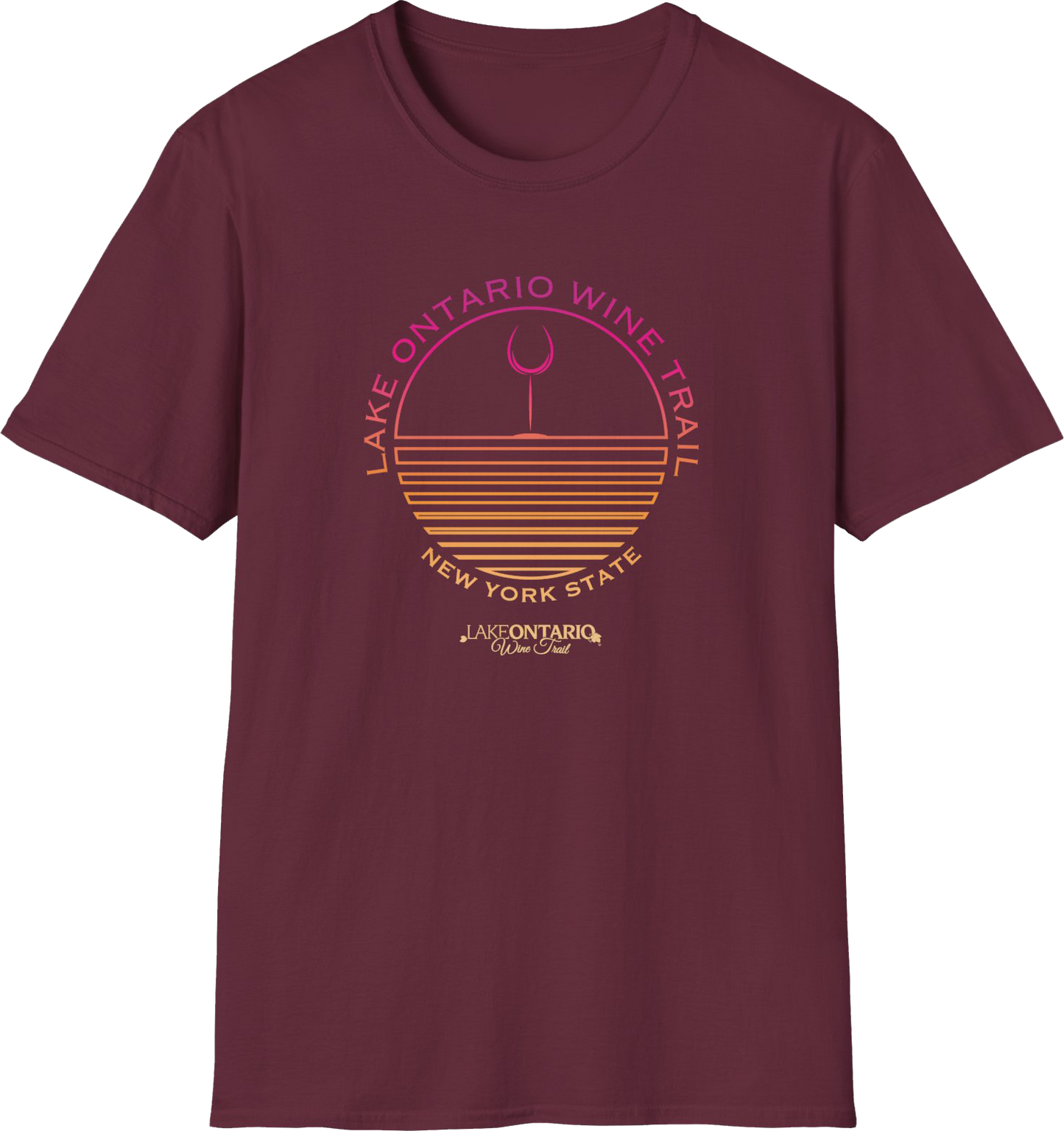 Lake Ontario Wine Trail Sunset Short-Sleeve