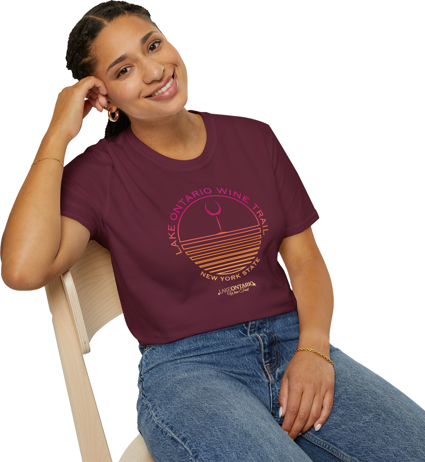 Lake Ontario Wine Trail Sunset Short-Sleeve