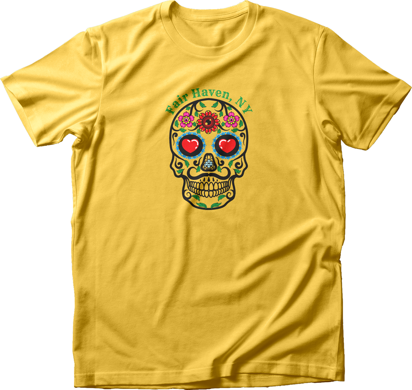 Mustachioed Day of the Dead T-Shirt