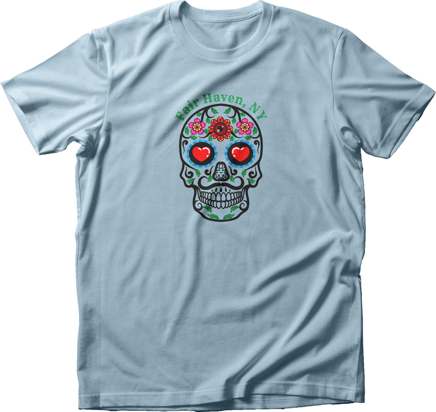 Mustachioed Day of the Dead T-Shirt
