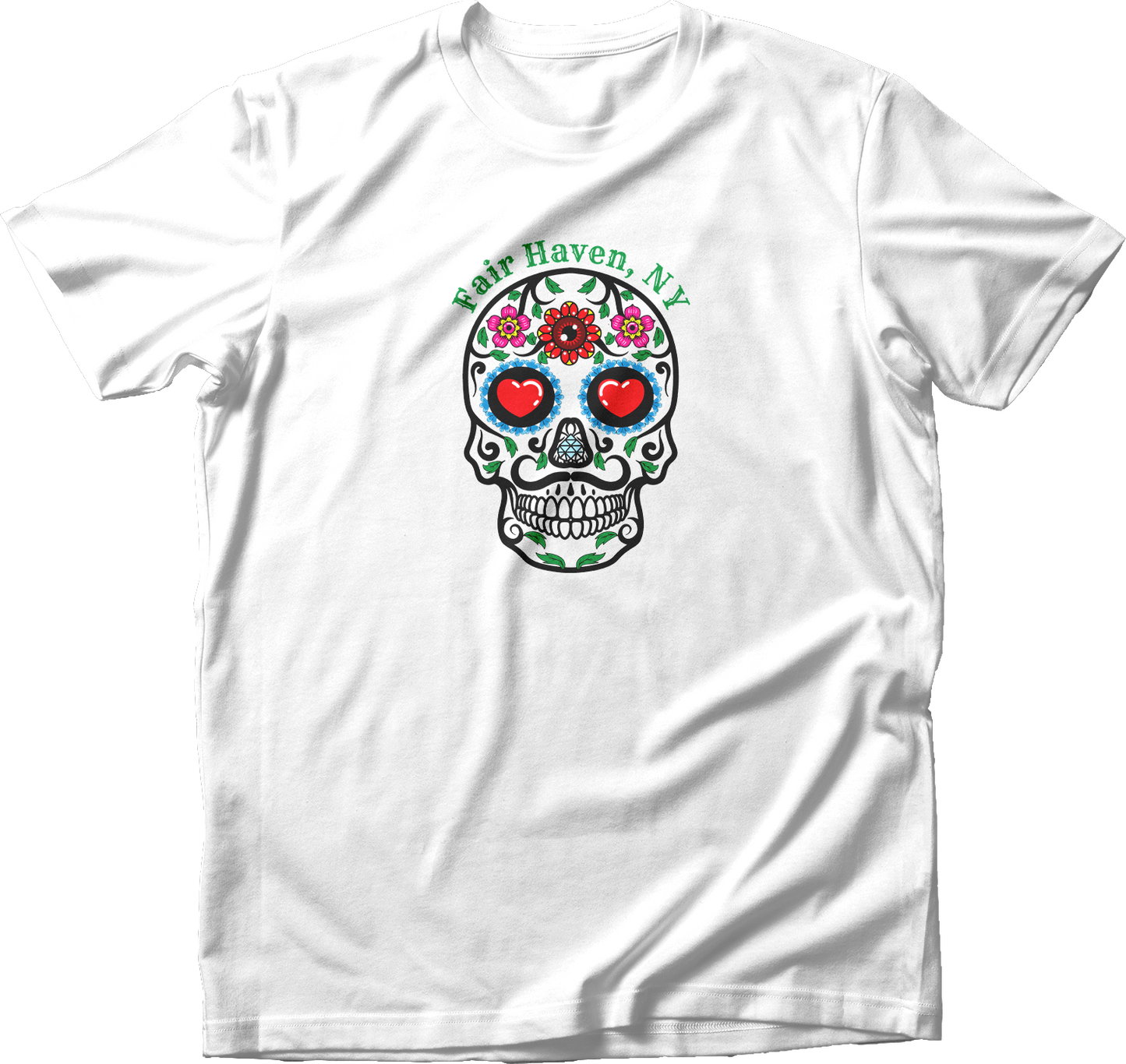 Mustachioed Day of the Dead T-Shirt