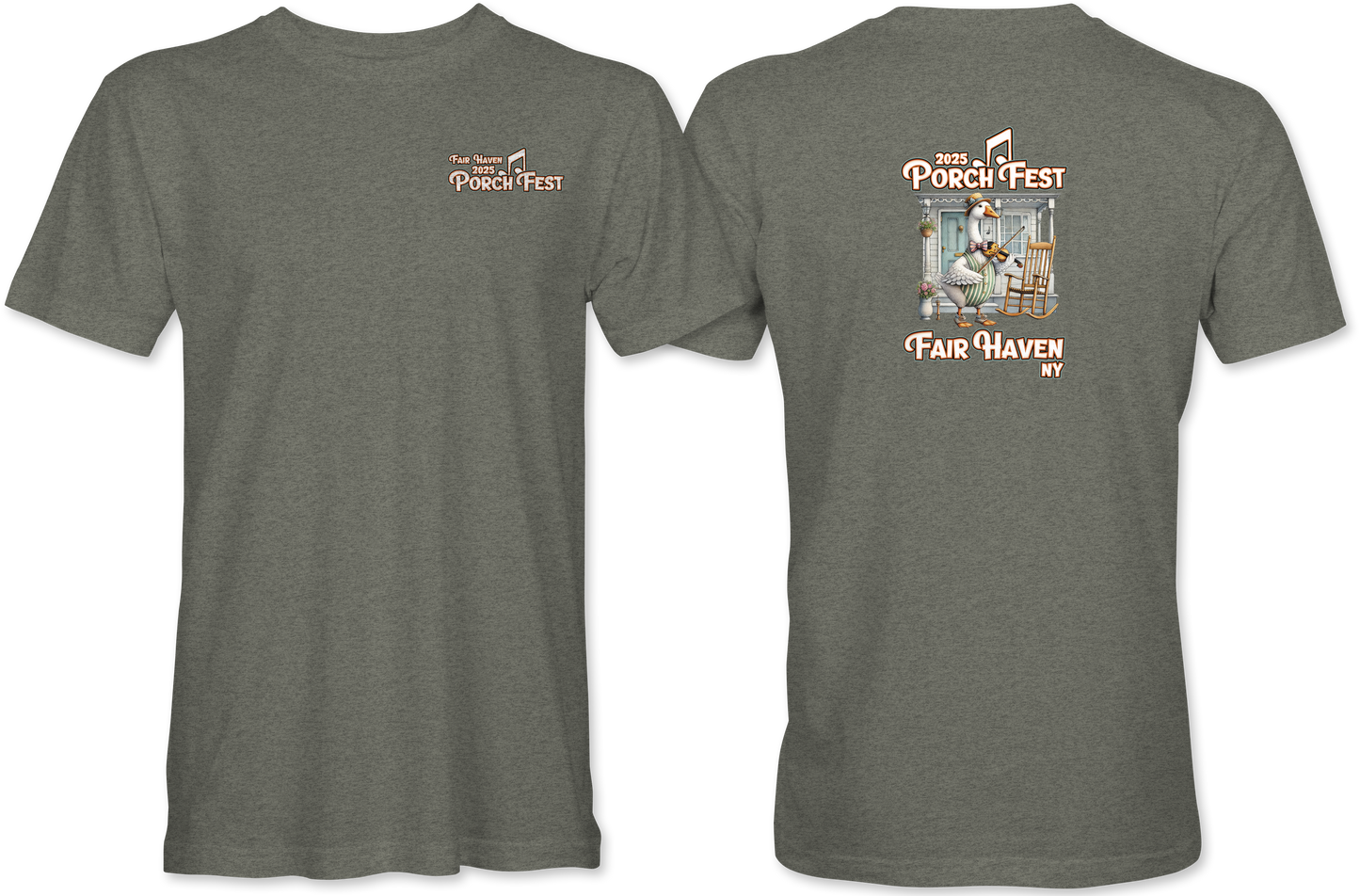 Fair Haven Porchfest 2025 2-Sided T-Shirt