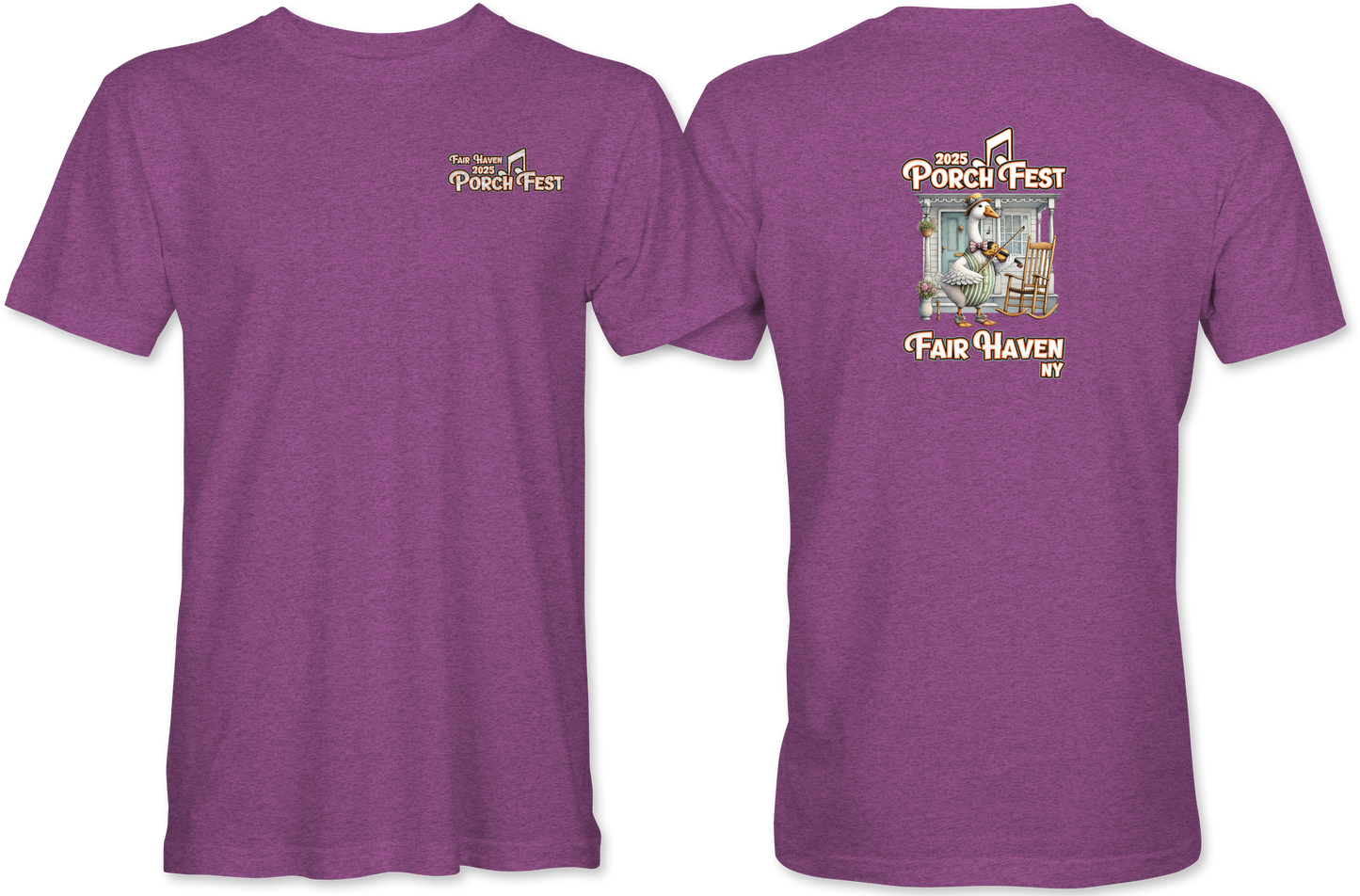 Fair Haven Porchfest 2025 2-Sided T-Shirt