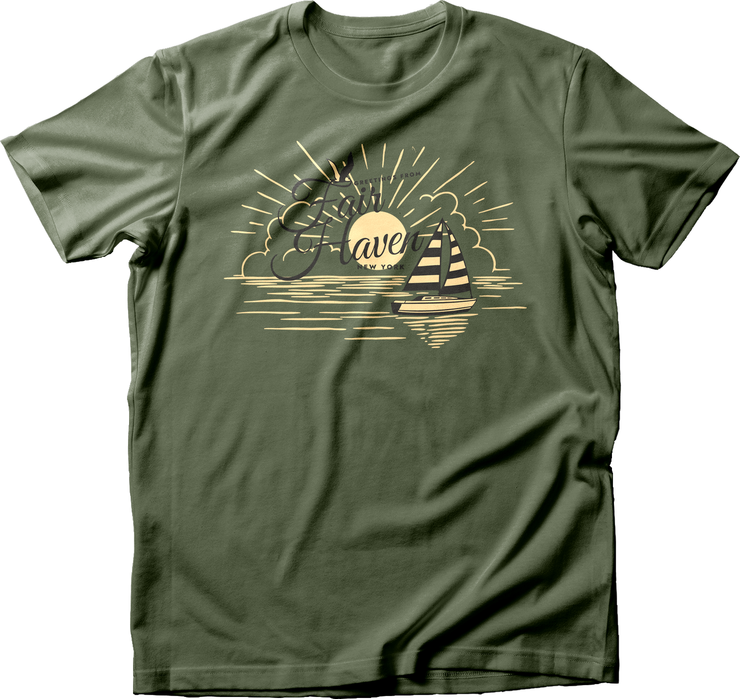 Sailboat Greetings from Fair Haven T-Shirt
