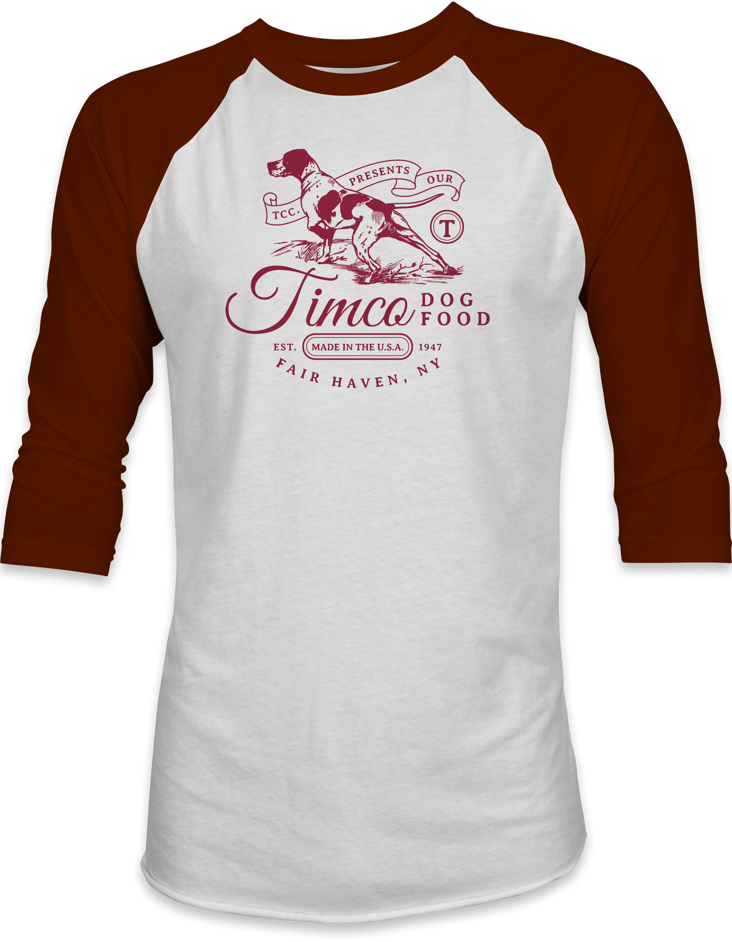 Timco Dog Food 3/4-Sleeve Baseball Shirt