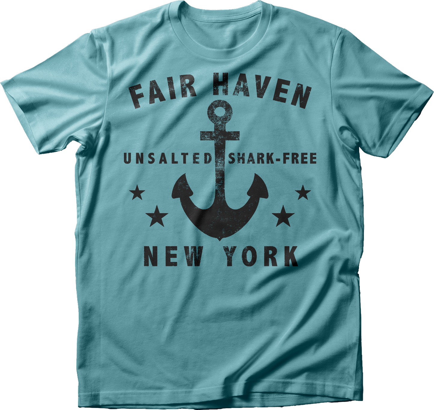 Unsalted and Shark-Free in Black T-Shirt