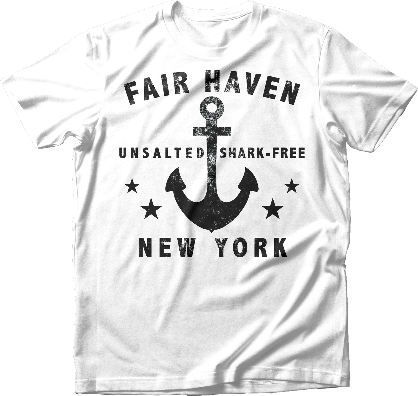 Unsalted and Shark-Free in Black T-Shirt