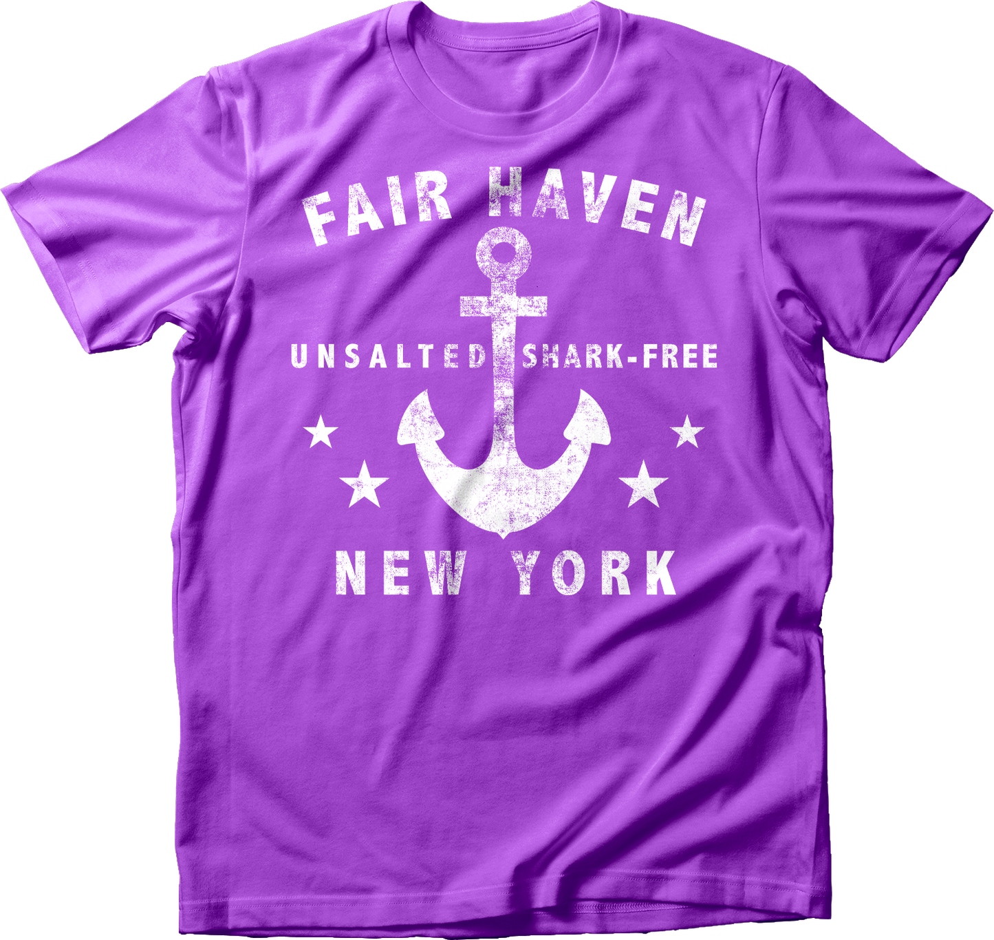 Unsalted and Shark-Free in White T-Shirt