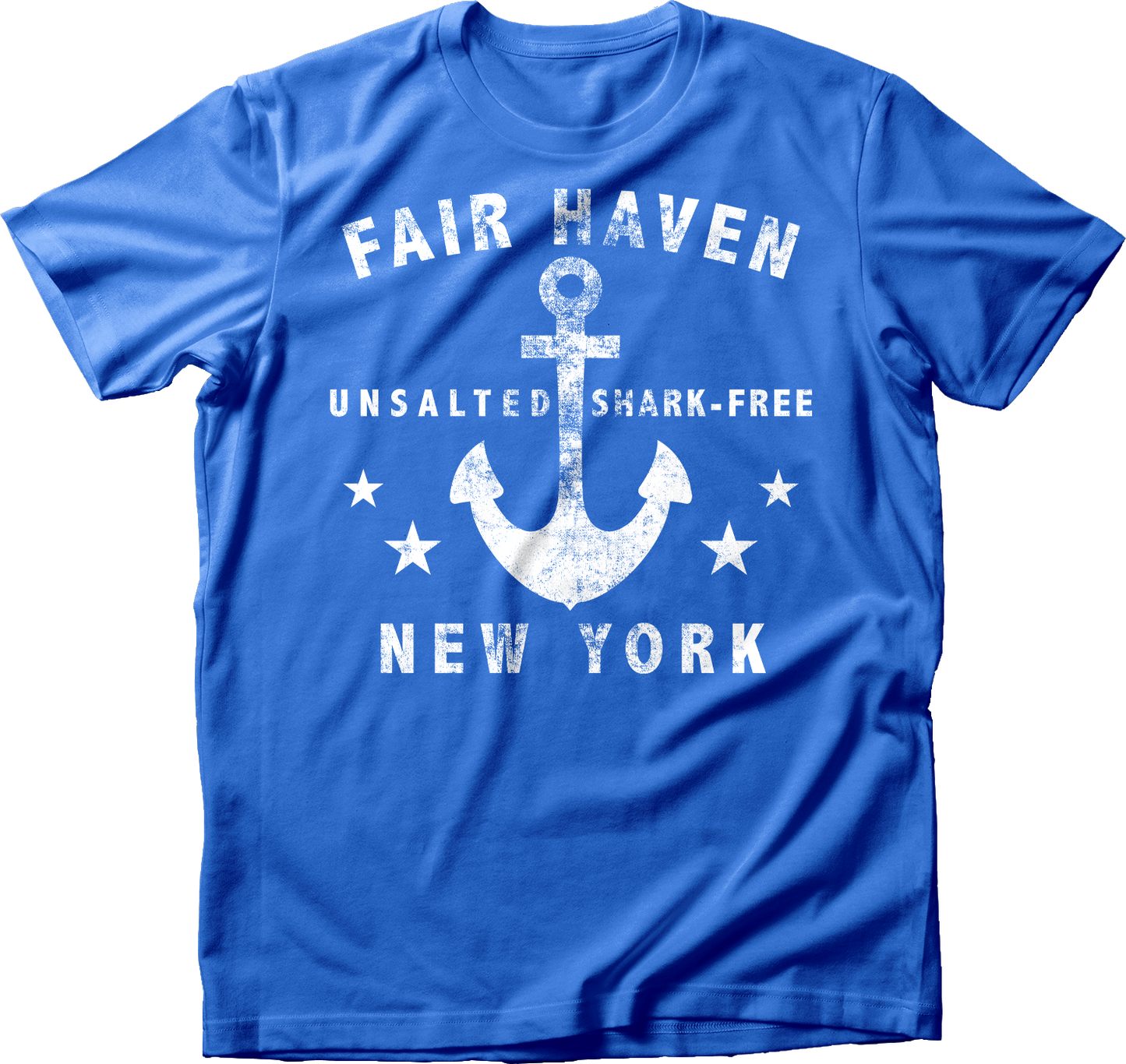 Unsalted and Shark-Free in White T-Shirt