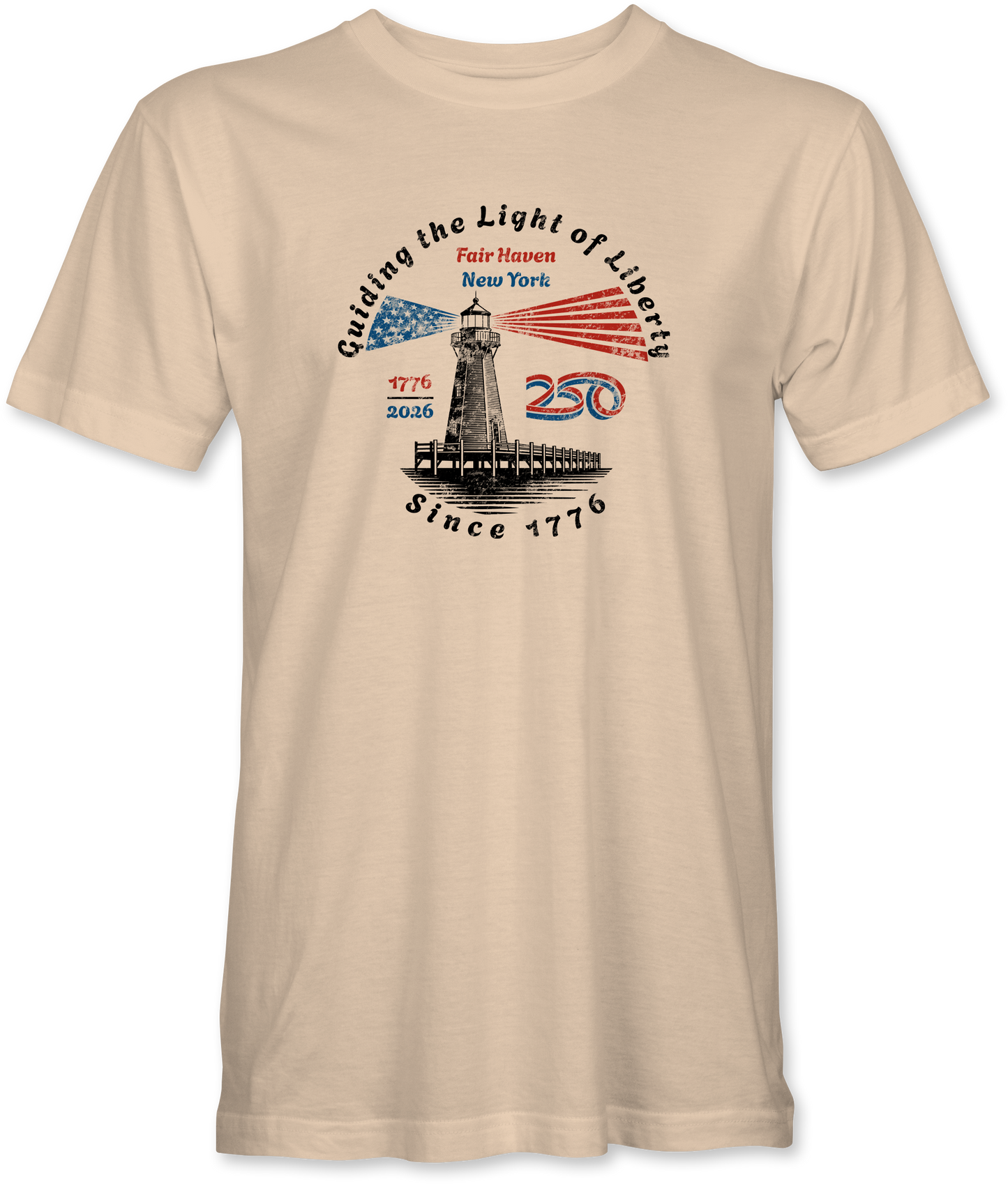 American 250 Guiding Light of Liberty Distressed Tee