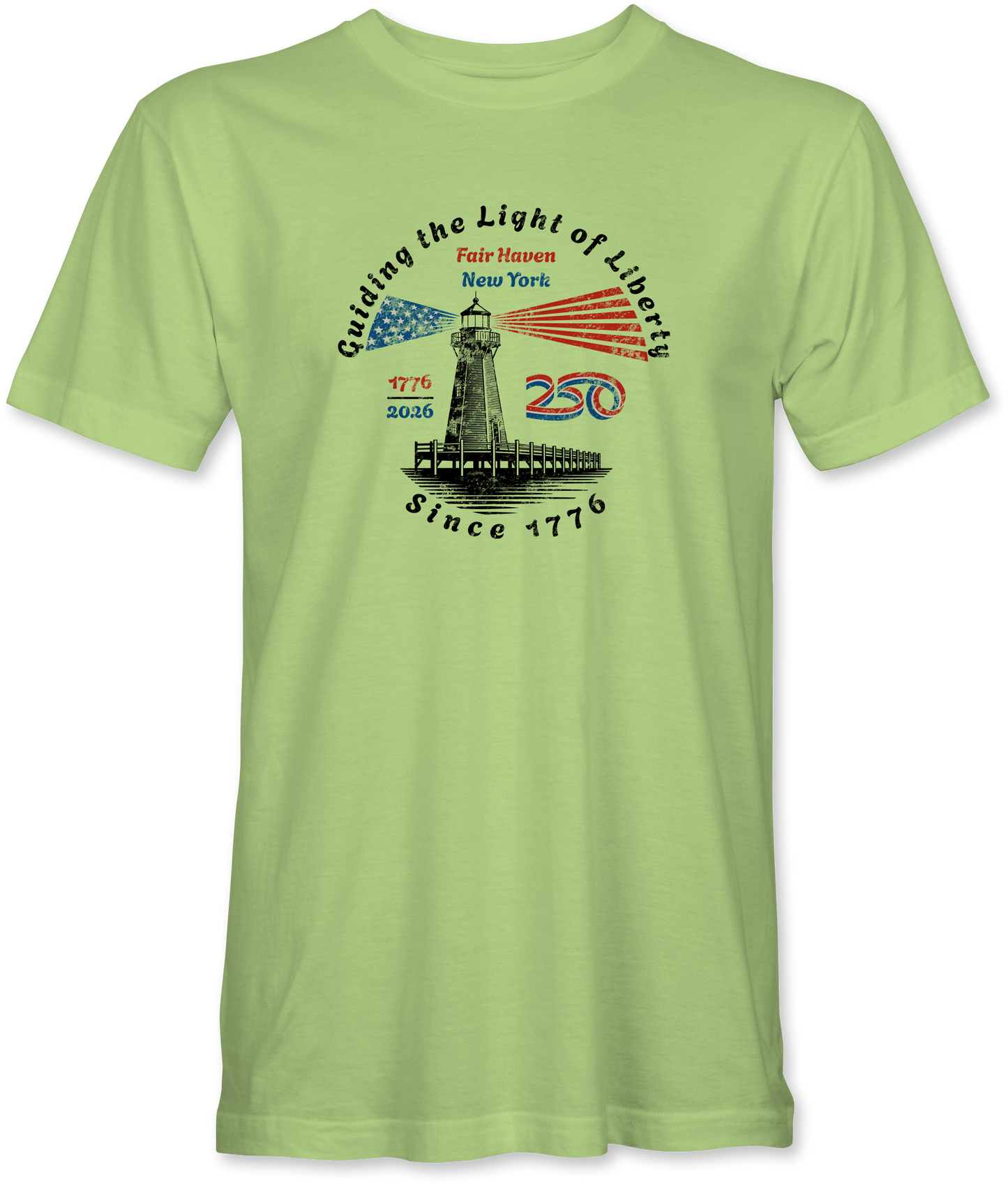 American 250 Guiding Light of Liberty Distressed Tee