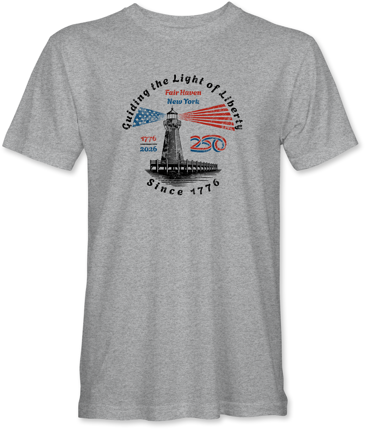 American 250 Guiding Light of Liberty Distressed Tee