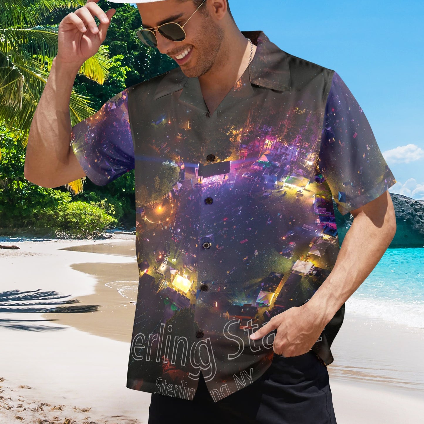 Sterling Stage From Above by onePhoto Hawaiian shirt