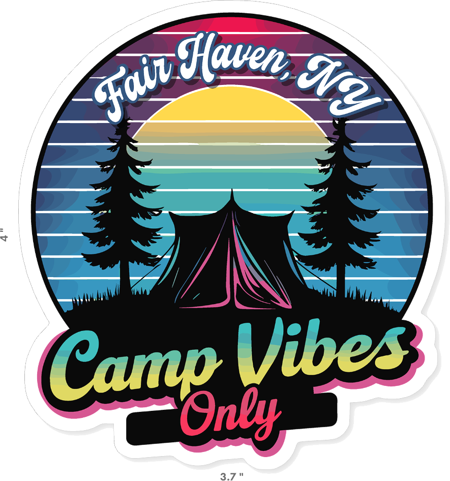 Camp Vibes Only Sticker
