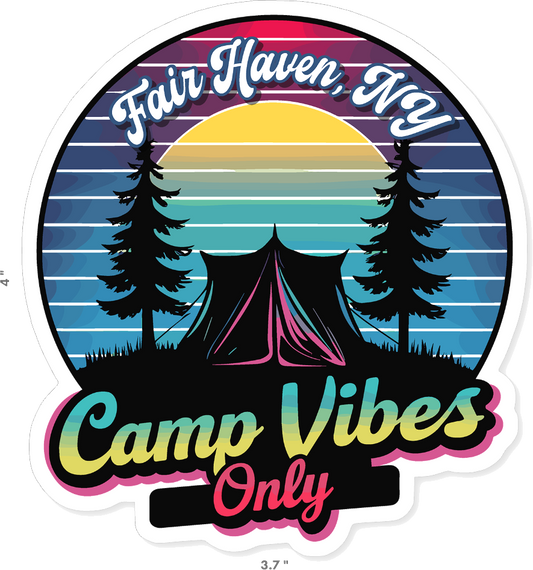 Camp Vibes Only Sticker