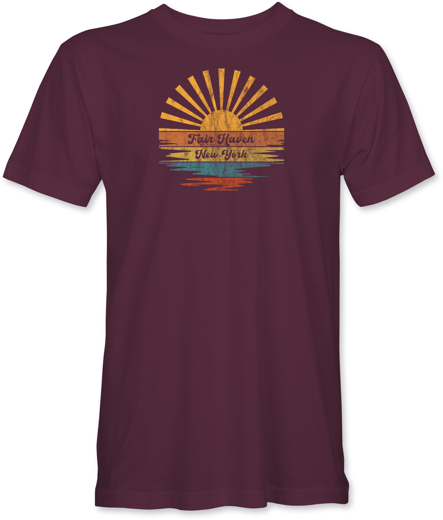 Retro Sunset Splash T