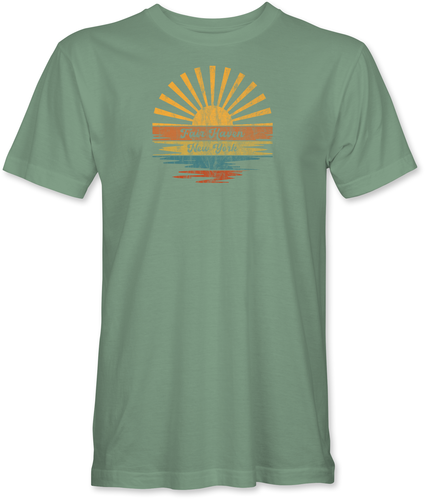 Retro Sunset Splash T