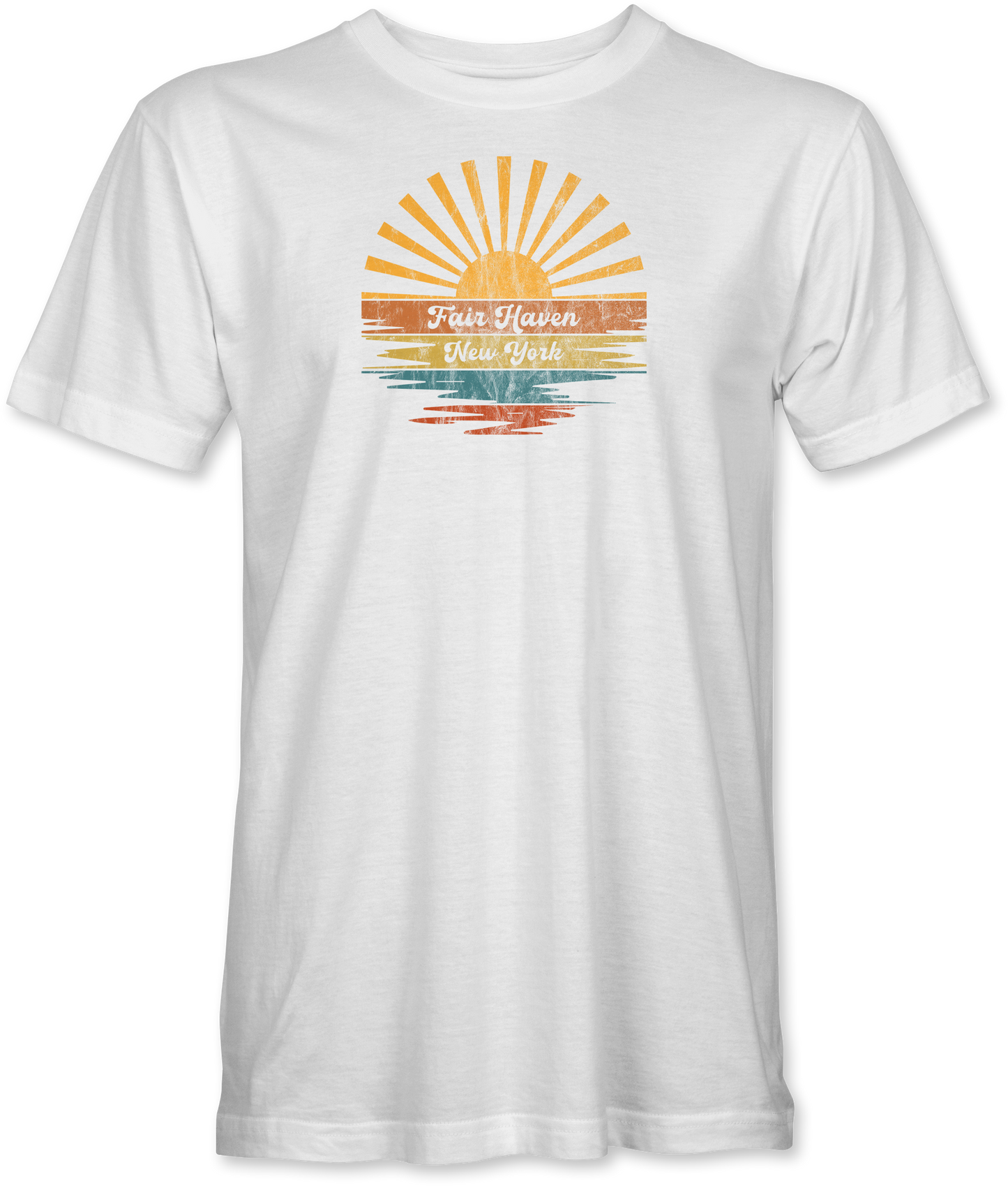 Retro Sunset Splash T