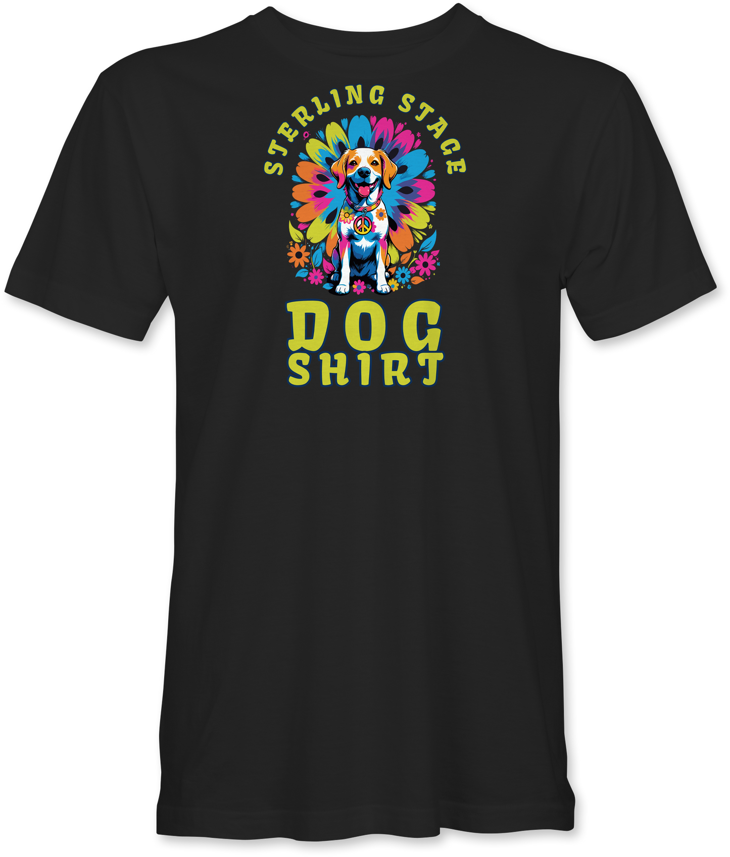 Sterling Stage Psychedelic Dog Shirt T
