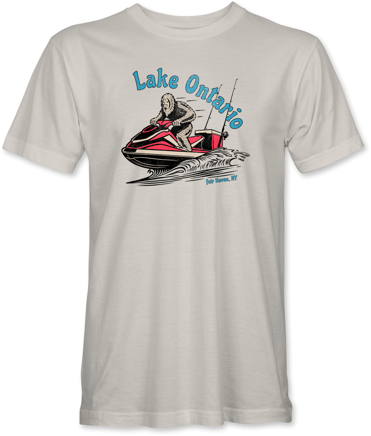 Lake Ontario Jet-Skiing Bigfoot Tee