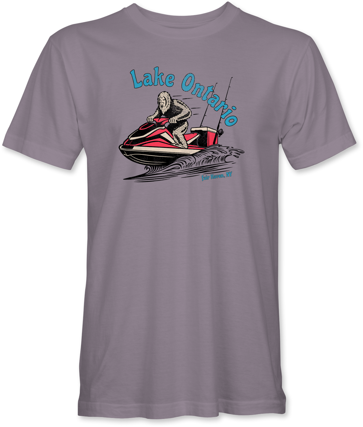 Lake Ontario Jet-Skiing Bigfoot Tee