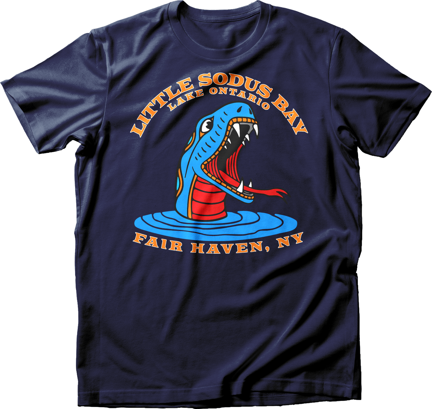 Fair Haven, NY Sea Snake Blue T-Shirt