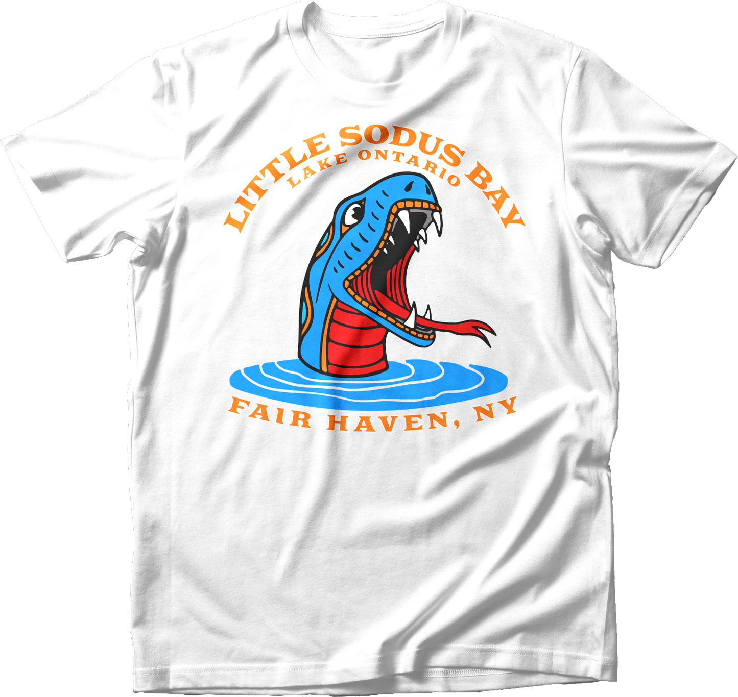Fair Haven, NY Sea Snake Blue T-Shirt