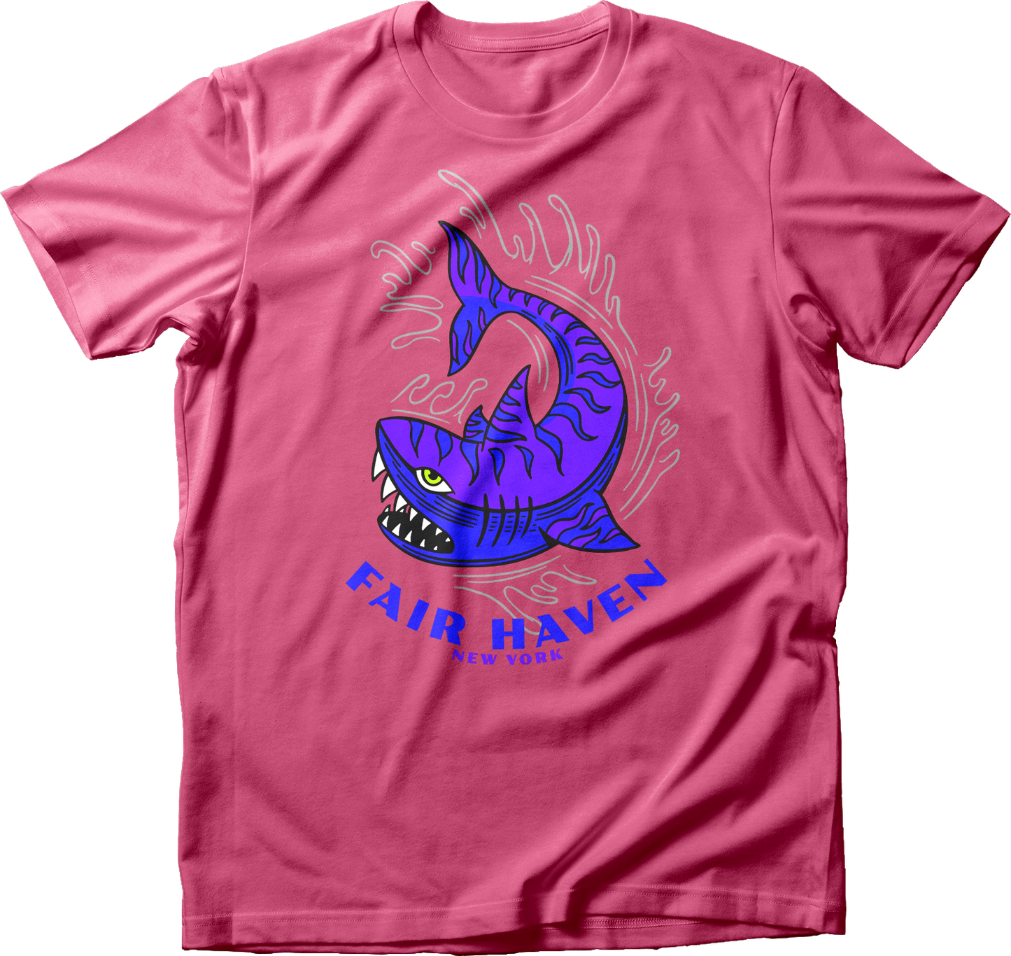 Fair Haven, NY Blue Tiger Shark T-Shirt