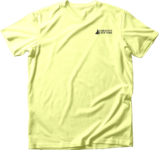 Fair Haven Sailboat small in Black T-Shirt