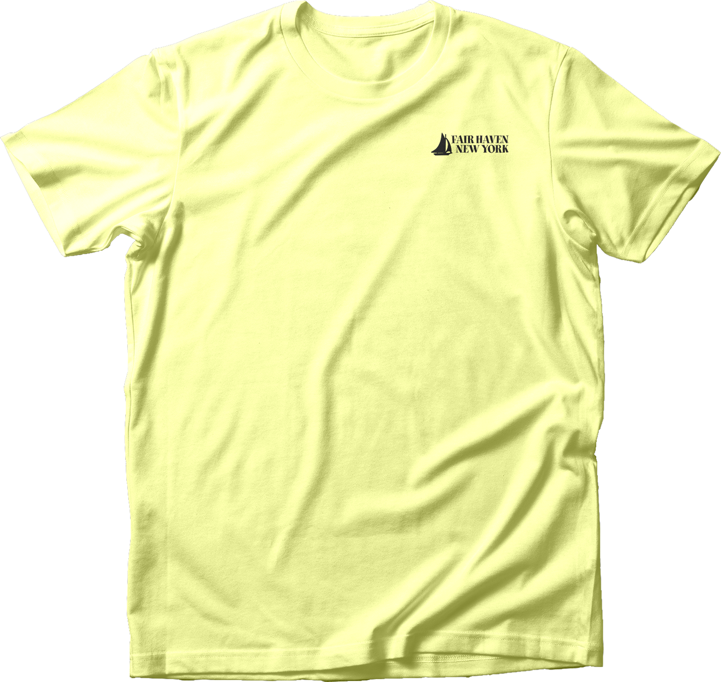 Fair Haven Sailboat small in Black T-Shirt