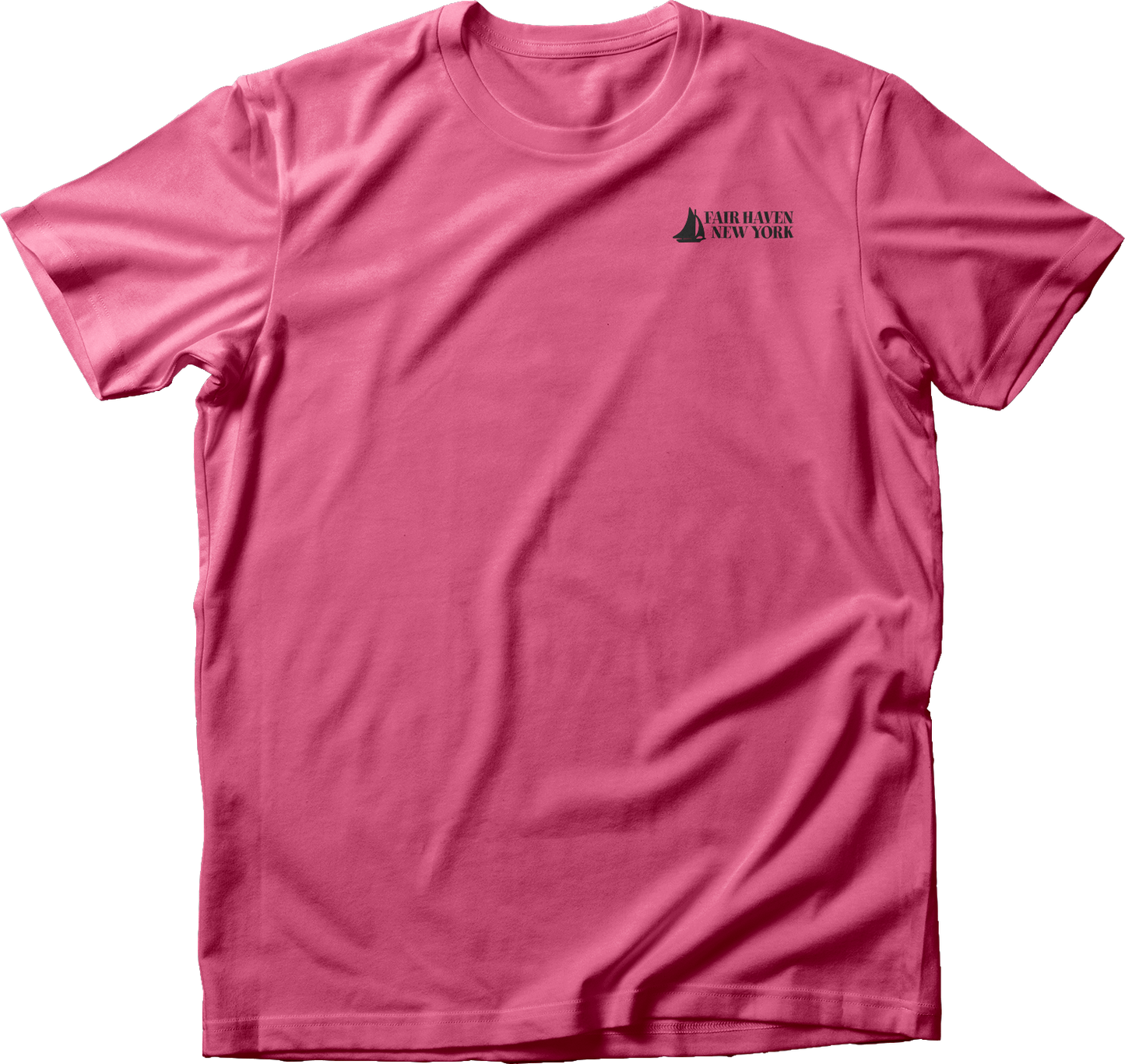 Fair Haven Sailboat small in Black T-Shirt