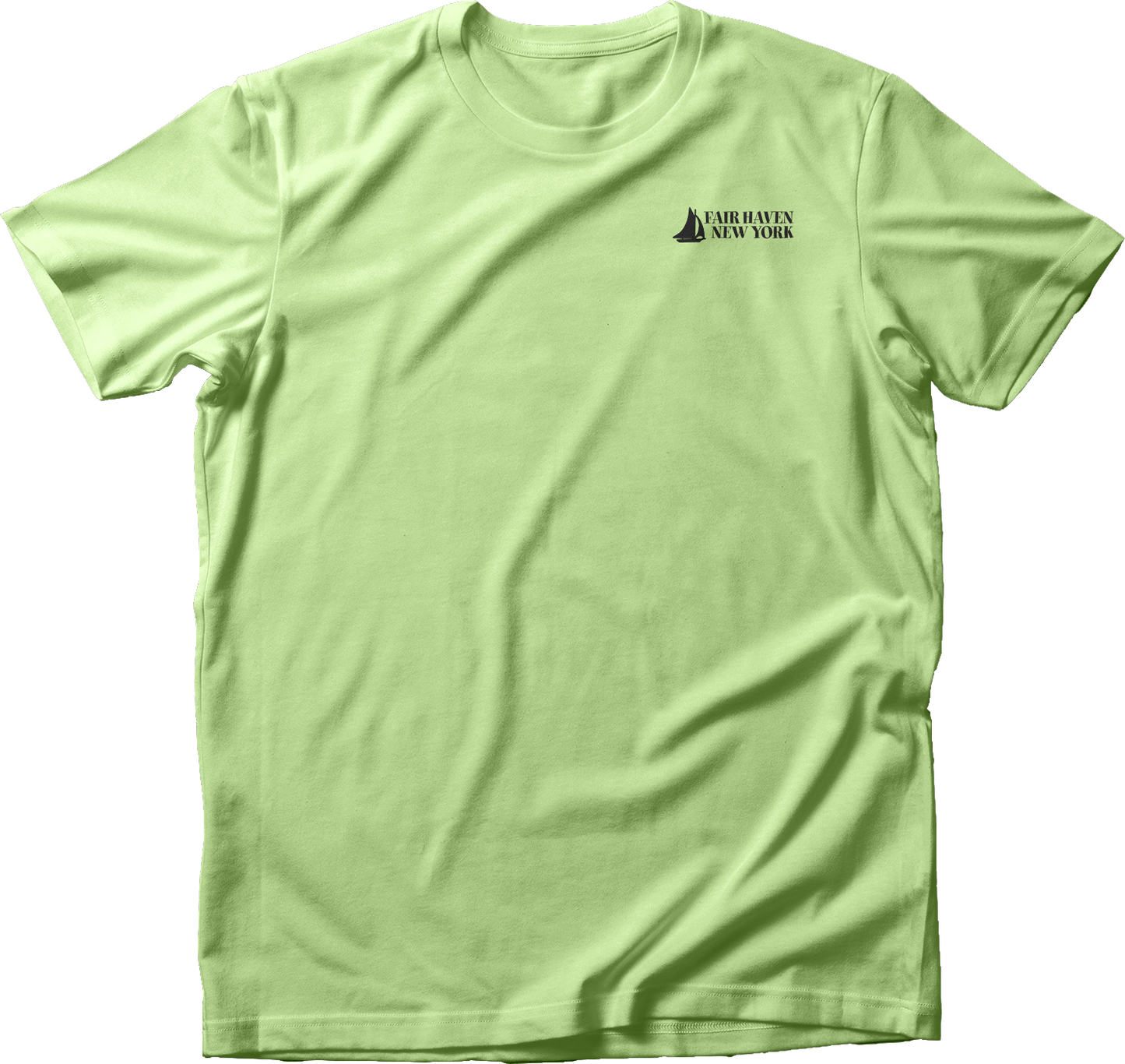 Fair Haven Sailboat small in Black T-Shirt