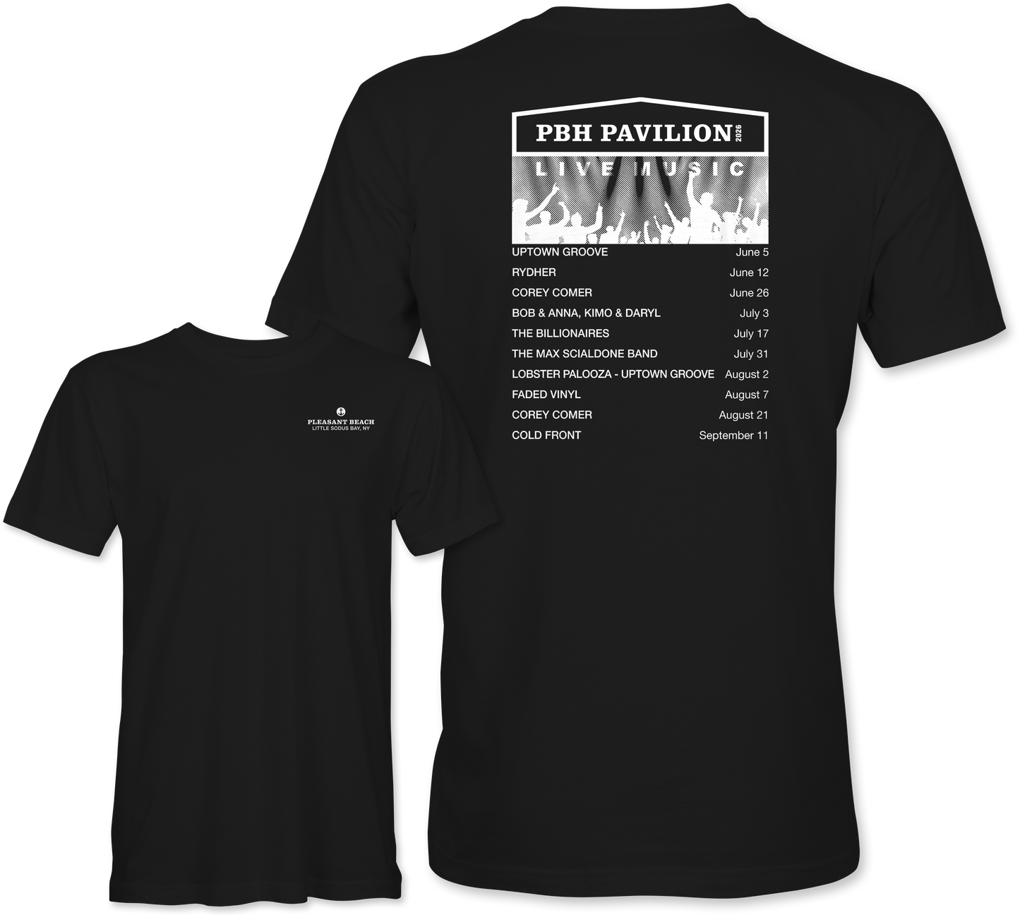 Pleasant Beach Live Music 2026 Tee