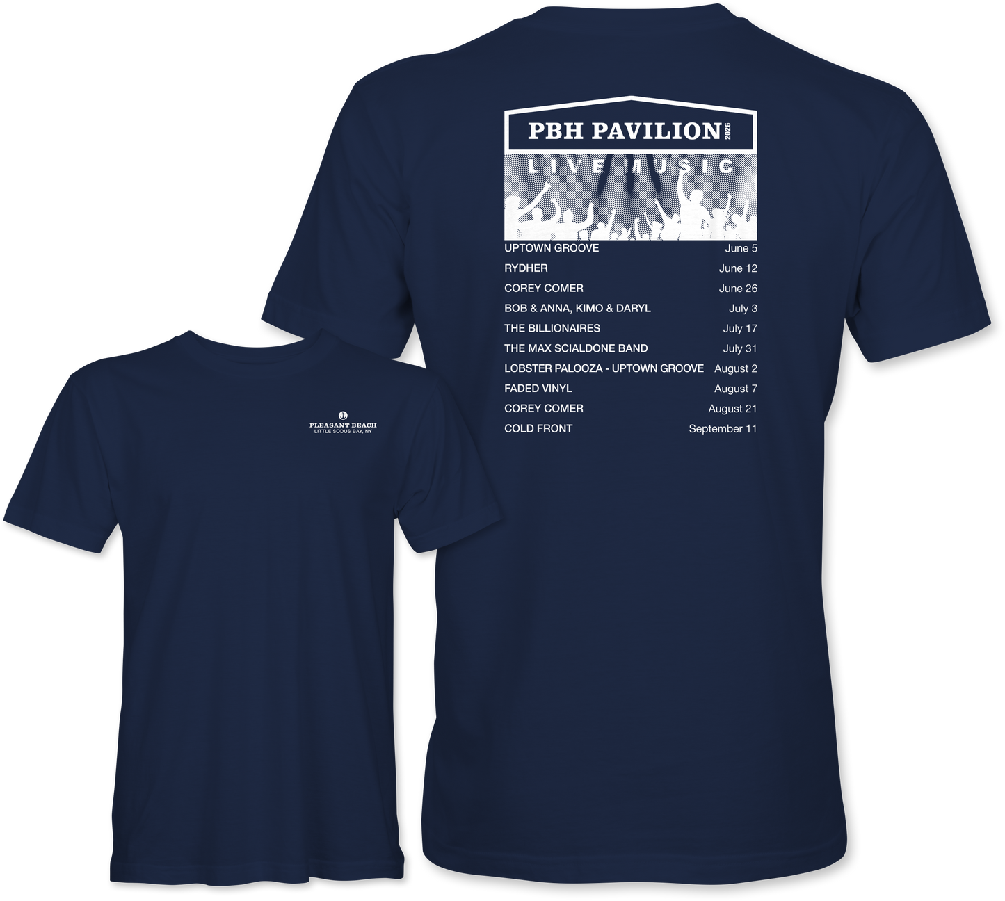 Pleasant Beach Live Music 2026 Tee