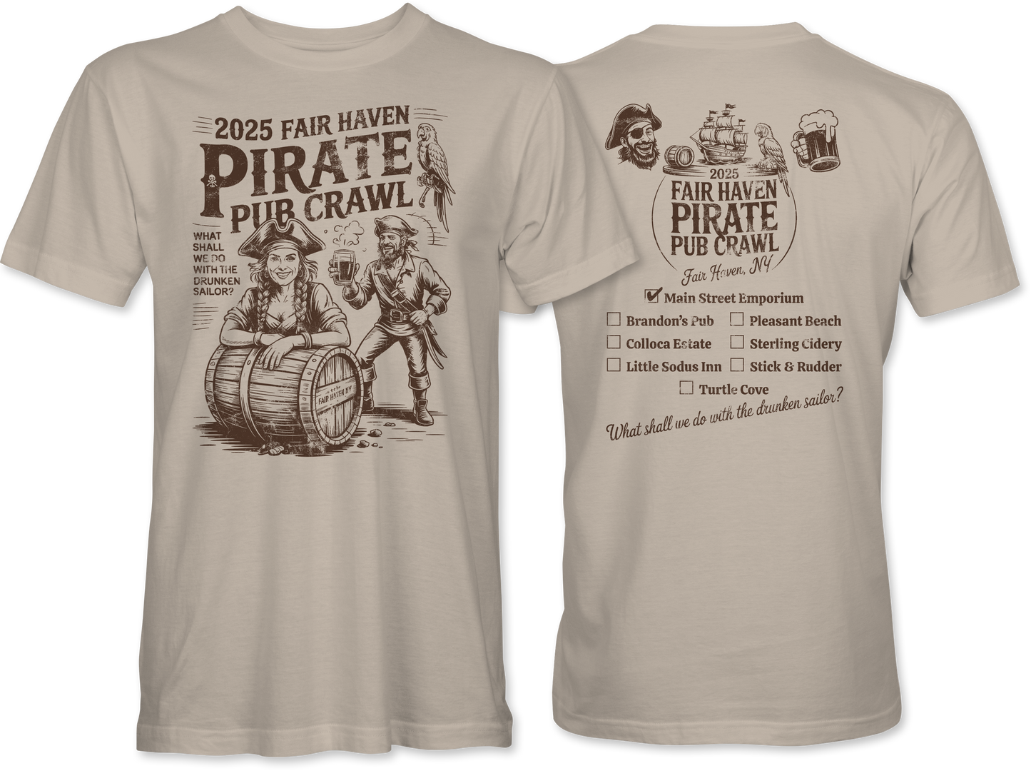 Fair Haven Pirate Pub Crawl T-Shirt