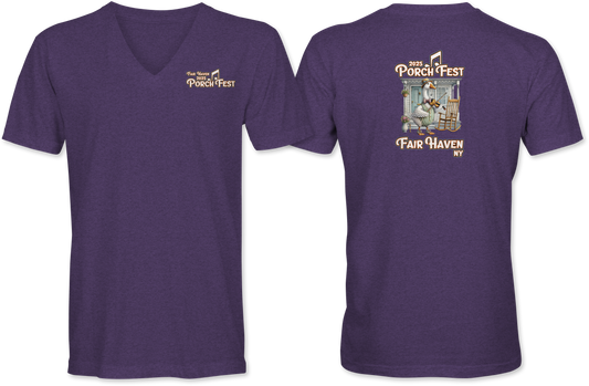 Fair Haven Porchfest 2025 V-Neck T-Shirt