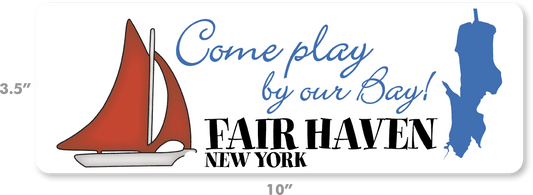 Come Play By Our Bay Bumper Sticker