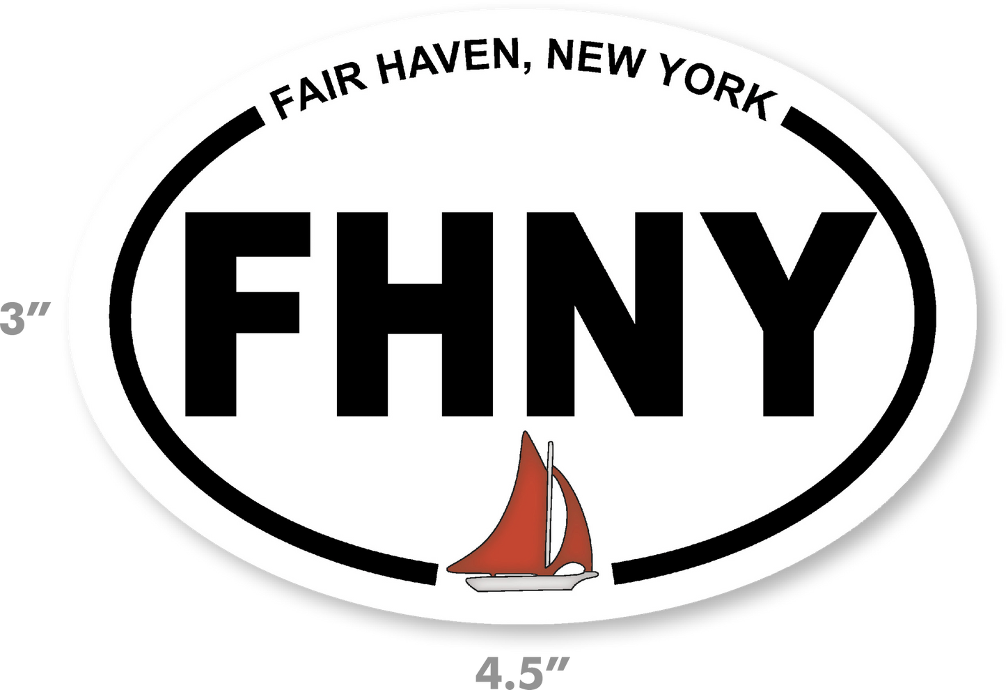 FHNY Oval Sticker