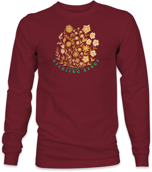 Sterling Stage Vintage Floral Long-Sleeve